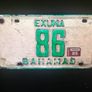 Genuine Vintage licence plate '86'  Bahamas jdm Image 2