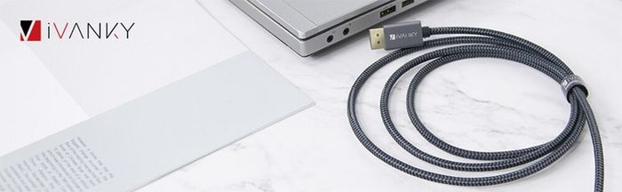 iVANKY 4.5M Active DisplayPort (Male) to HDMI (Male) UHD (4K@60Hz) Gold-Plated/Nylon-Braided Cable (Brand New/Warranty)