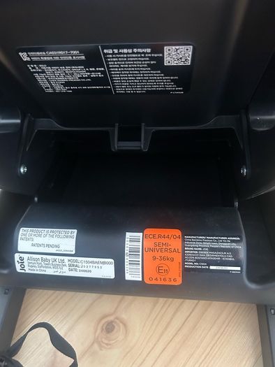 Joie Bold ISOFIX Group 1/2/3 Car Seat 9 to 36kg. Excellent Condition