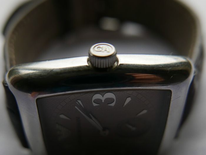 Vintage EMPORIO ARMANI Analog Leather Brown Watch 50 meters/5 ATM