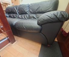 3 seater leather sofa
