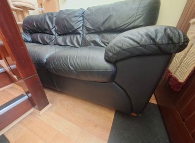 3 seater leather sofa