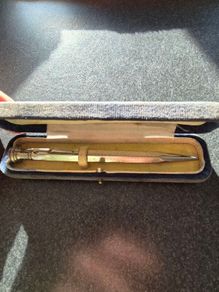Vintage Victorian Propelling Pencil in original box