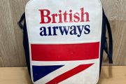 Vintage British Airways Shoulder Bag with Adjustable Strap - Made in England