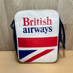 Vintage British Airways Shoulder Bag with Adjustable Strap - Made in England