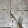 Zara Mens Ecru Denim Utility Gilet Off White or Cream Size XL Image 4
