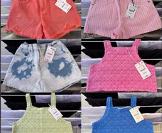 Zara Bundle Shorts & Crochet Cami Tops (age 13-14years)