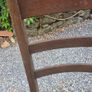 Set of 5 Solid Vintage Wooden Ladder Back Dining Chairs Image 5