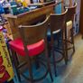 Pub round table and stools Image 6