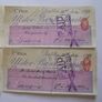 Lot Of Old Ulster's Bank Cheques From (1892-1895) Image 3