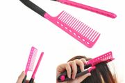 Comb V Type Hair Combs Styling Tool Straightener DIY Salon Hairdressing #Pink