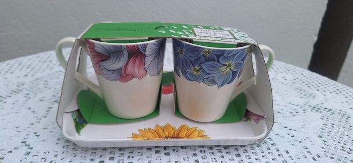 Pimpernel Botanic Blooms Mug & Tray Set