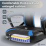 Blue Racing Style Gaming Chair with Headrest & Lumbar Support Image 6