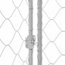 Dog Cage with Roof Silver 200 x 200 x 258 cm Steel and PE Image 5