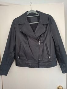 Massimo Dutti Leather Jacket (Size M)