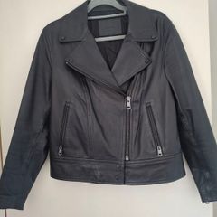 Massimo Dutti Leather Jacket (Size M)
