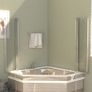Bath Enclosures 2 pcs 104x130 cm Tempered Glass Transparent Image 4