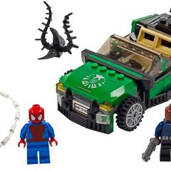 Lego Marvel Superheroes 76004: Spider-man Spider Cycle Chase (2013) 100% Complete (NO BOX)