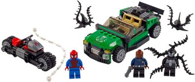 Lego Marvel Superheroes 76004: Spider-man Spider Cycle Chase (2013) 100% Complete (NO BOX)
