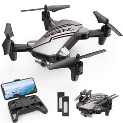 Mini Drone for Kids with 720P HD FPV Camera, Foldable RC Quarcopter for Boys Girls with Altitude Hold, Headless Mode, One Key Start, Tap Fly, Speed Adjustment, 3D Flips, 2 Modular Batteries (FREE POSTAGE)