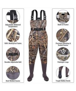 Chest Waders Camo %100 Waterproof