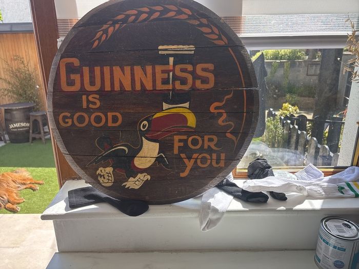 Guinness wooden sign