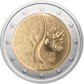 Estonia 2 Euro Commemorative Coin 2017 - Independence. Uncirculated.