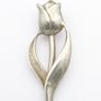 Vintage Rose Flower 925 Sterling Silver Pendant Image 3