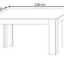 white and oak Style Wooden Dining Table with 4 Chairs White or Black Chairs Image 8