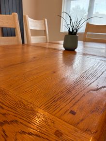 Solid Wood Dining Table and  6 Chairs