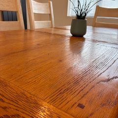 Solid Wood Dining Table and  6 Chairs
