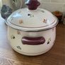 Rare Vintage Villeroy & Boch Petite Fleur Enamel Pot Image 3