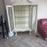 White French style display cabinet w38 d 18 h 80 inches Image 3