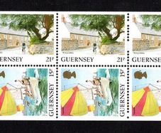 1991 Guernsey GB1.80 Definitive Stamp Booklet Pane (ex cover showing National Trust Building, St Peter Port) Mint Never Hinged (MNH)