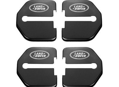 LandRover Door Lock Protectors - Black crome - 4pce