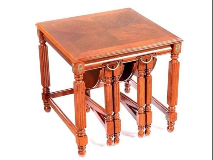 Mahogany Nest Of Three Tables