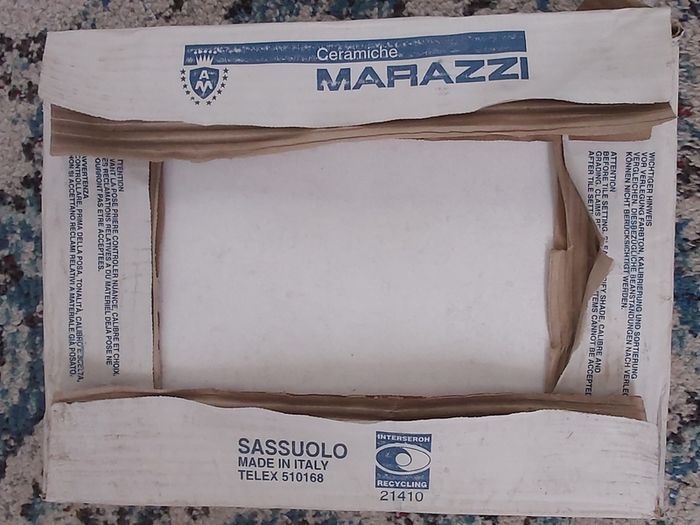 Box of White Marazzi Ceramic Tiles (unopened) - For Sale