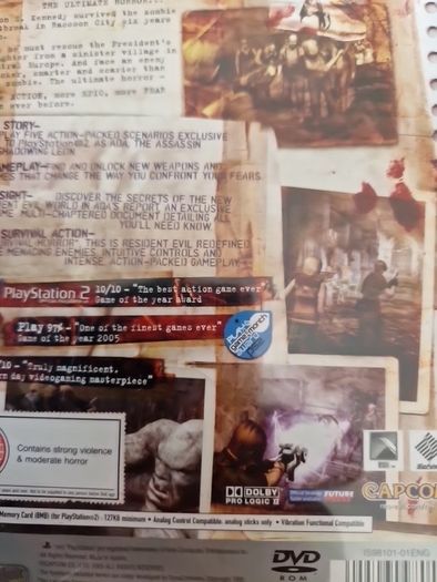 Resident Evil  4 PlayStation2 Ps2 Games Original