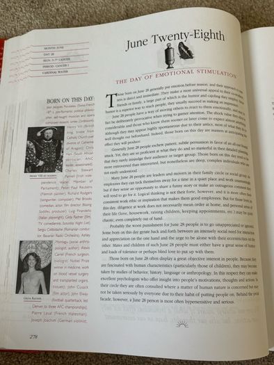 Large Rare Book The Secret Language of Birthdays