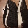 Ladies Black Wedge Trainer Image 3