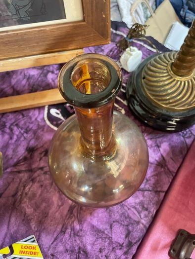 Vintage studio bottle vase