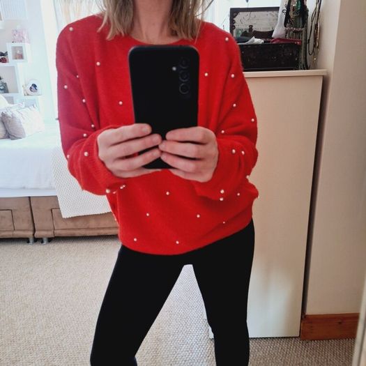 H&M Red Wool Jumper