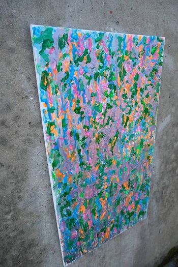 Broken Flowers Work #30  Large Original Abstract Painting 50x90cm
