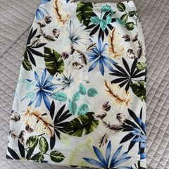 Atelier Gardeur Tropical Floral Pencil Skirt - Size UK 12 / EU 38