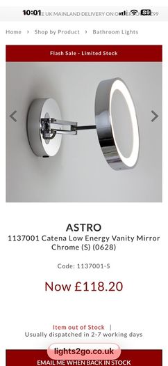 bathroom light