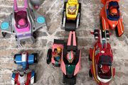 Paw Patrol cars and pups