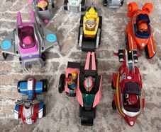 Paw Patrol cars and pups