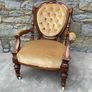 Superb Pair of 19th Century Walnut Armchairs. Image 2