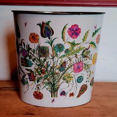 Vintage floral planter/bin