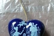 vintage heart shaped pomander